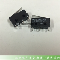 Small micro switch micro limit travel switch KW11-2 with handle 3 feet high quality silver dot certification