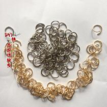 DIY ornament accessories golden silver color single ring small iron ring opening ring steel ring iron ring iron ring connecting ring