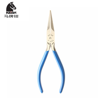 Horse brand F-606 imported from Japan toothless flat nose pliers flat pliers flat nose pliers party flat jian ju qian pointed-nose pliers