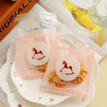 Pink Trojan Jans jewelry bags happy candy bags candy bags biscuit bags West Point packaging bags self-sealing OPP bags