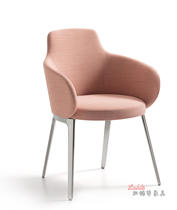 ROC Chair Nordic modern minimalist dining Chair Danish creative single Chair negotiation Chair convex back Chair new soft Chair