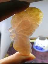 Pu Jade Workshop Indonesia Natural Coral Jade Violet Butterfly can be carved custom home decorations