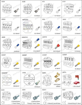 Pneumatic crimping machine crimping pliers Matching jaws