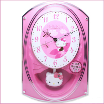 Hello Kitty Scan Up Time Controls Katie Cat Model Swing Clock