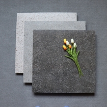 Small particle terrazzo floor tile 600x600 living room mall floor tile anti-slip wear resistant rural black gray cement brick