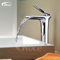 Export German copper cold and hot waterfall pot faucet plus high basin basin basin basin faucet
