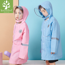 kk tree children raincoat girl thick belt bag waterproof boy primary school raincoat kindergarten baby poncho