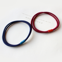 Korean hair tie rubber band Hairband Korean headwear hair accessories thin head rope double layer high elastic hair rope