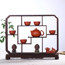Haolin Xuan Chicken Wing Wood Horizontal Square Bozu Ran Treasure Frame Tea Holder Little Baby Collection Rack