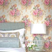 American Original Imported Seabrook Pure Paper Wall Paper Flower Bedroom Full Of Restaurant Striped Background Wall Wallpaper