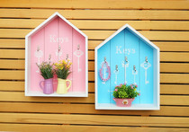 Porch house coat rack key adhesive hook creative wooden hanger Wall hanger room decoration wall decoration