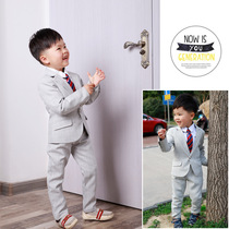 Handsome baby spring mens treasure boy suit suit childrens small suit childrens flower girl dress gentleman Spring and Autumn Tide
