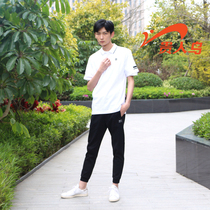 Noble Bird Mens 2018 spring new sports leisure breathable lapel short sleeve T-shirt mens 0281077