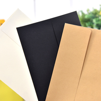 Western B6 Mini envelope Kraft paper black card envelope plain blank without printing retro plain postcard packaging