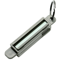 US imported outdoor mountaineering camping knife sharpening stone plastic shell protective belt keychain portable Taiwan production