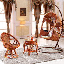 Rattan basket Hanging Chair Balcony Chair Vine swing chair vine chair Hanging Basket Indoor Rocking Chair Real Vine basket Three sets