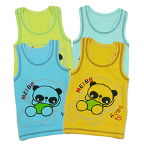 (Clearance spike) new summer childrens cotton childrens sleeveless vest childrens cotton cartoon I-shaped vest