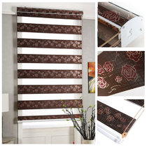 Spring South custom roller curtain curtain bedroom living room double silver wire jacquard shading soft gauze curtain Louver Curtain