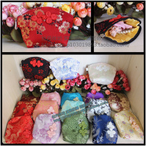 Super good quality brocade satin plate buckle ingot bag storage coin bag Shell wallet Coin bag send foreign friends