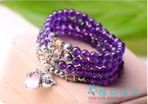 Yao Chan Amethyst multi-layer bracelet hand string Amethyst necklace Birthday gift certificate original