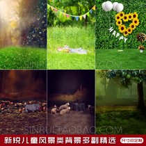 2022 childrens photography scenery background cloth photoshoot wedding dress theme outdoor digital background paper baby 100 days