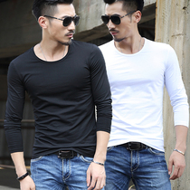 Summer mens monochrome long sleeve shirt adult long sleeve shirt clothes middle-aged mens coat summer clothes