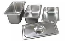 1 9 Stainless steel American straight serving basin Stainless Steel American serving basin box Ice cream plate Serving basin Cover food basin