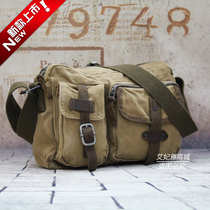 Yagnu new Postbag Canvas Bag Casual Business Mens Bag Skew Satchel Men Single Shoulder Bag Outdoor Pitched Cross Tide