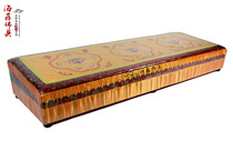 Haixin Buddha Buddhist supplies High-grade solid wood Lotus worship pad Worship pad Futon Lotus three-person worship pad