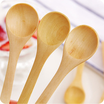 Handmade wooden coffee spoon honey Little Wooden Spoon pudding little spoon childrens table ice cream spoon
