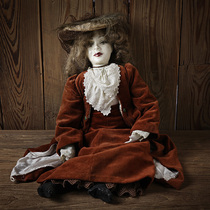 (Western antique old goods)vintage German super old handmade doll rare boutique