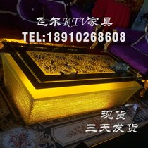 European-style KTV coffee table luminous tempered glass night bar spot custom factory price direct sales KTV table bar