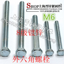 M6 *L GB5782 GB5783 Outer hexagonal bolt hexagonal head screw in carbon steel galvanized 1 only price