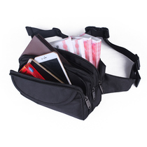 Mens fanny pack Womens multi-functional large-capacity cash register bag Business wallet ID passport storage bag Mobile phone fanny pack