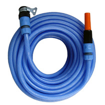 Factory direct sales value classic straight nozzle water gun sea blue tube set ordinary faucet connector car wash watering flowers