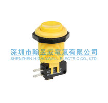 Imported M28 Gaming Button Switch Ultra Long Life Button Switch 28MM Installation Hole 10A 16A Red Green Yellow