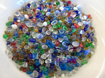 Buddhist supplies colorful glass for Manza decoration and other 50 grams