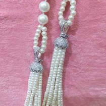 S925 sterling silver Thai silver accessories DIY silver with ring tassel spike chain necklace bracelet button