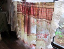 Morning light in early summer ~~ country style hand patchwork half curtain hand customization