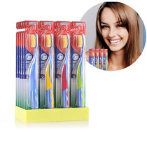 South Korea imported Jeunijia nano double layer gold toothbrush Adult massage gum gold component double layer soft hair single branch