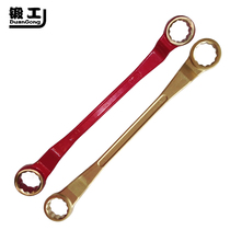 2016 Forge special explosion-proof double-ended plum wrench hardware hand tool metric dual-purpose copper alloy wrench