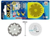  JAPAN OLFA WAB45-1 WAVE HOB BLADE 45MM COMPASS KNIFE SUITABLE FOR RTY-2 DX