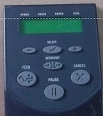 Zebra Z4M Z6M barcode printer front control panel (original disassembly machine)