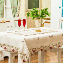 Table cloth art table tea table cloth table cloth embroidery hollowed-out European style luxurious fields modern and US-China fashion