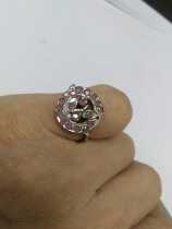 vintage antique genre France 20th century pink sapphire snake ring antique jewelry