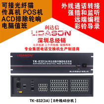 (Tmall)Lida Xin telephone exchange 4 in 8 out of the outside line drag 16 out 24 out 32 out 40 out 48 out of the extension group program-controlled TK832 (3A)hotel
