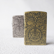 ZORRO kerosene lighter ZORRO pure copper windproof Trick play Machine classic creative player retro Guardian Angel