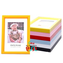Home decoration new pink rectangular Photo Wall children plastic heat transfer puzzle A4 photo frame
