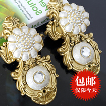 High-end luxury villa large adhesive hook curtain adhesive hook wall hook wall hook wall hook tie ball tie ball hook decorative hook fixed