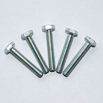 4 Grade 8 galvanized hexagon bolt Hexagon screw full tooth half tooth M10*20-120mm